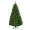 Green Artificial Premium Hinged Christmas Tree with Metal Base Perfect for Holiday Decor